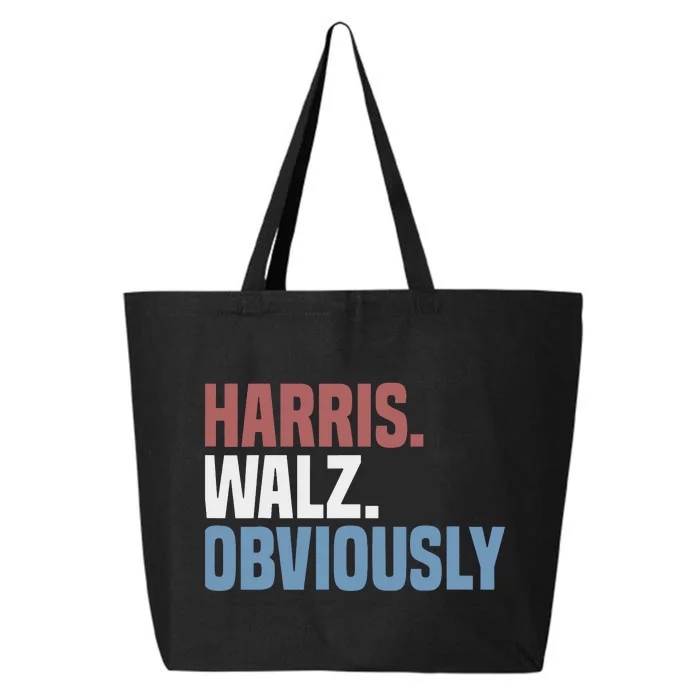 Kamala Walz Obviously 2024 Harris Waltz 2024 Election 25L Jumbo Tote