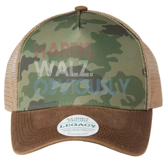 Kamala Walz Obviously 2024 Harris Waltz 2024 Election Gift Legacy Tie Dye Trucker Hat