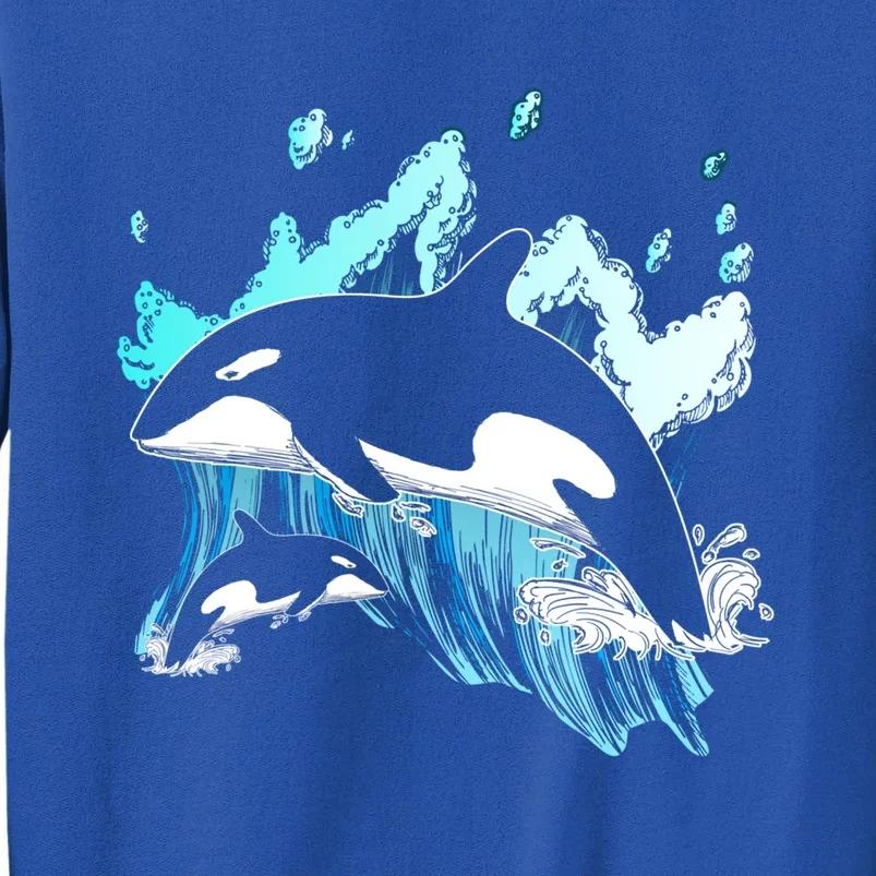 Killer Whale Ocean Lover Gift Idea Men Boys Kids Orca Great Gift Tall Sweatshirt