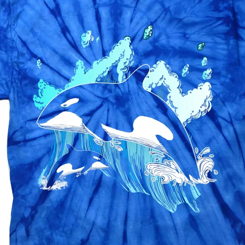 Killer Whale Ocean Lover Gift Idea Men Boys Kids Orca Great Gift Tie-Dye T-Shirt