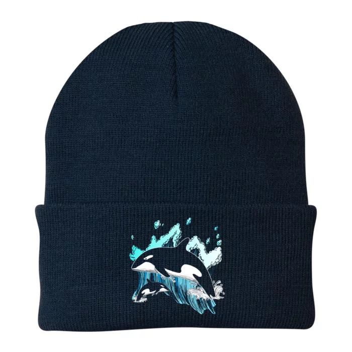 Killer Whale Ocean Lover Gift Idea Men Boys Kids Orca Great Gift Knit Cap Winter Beanie