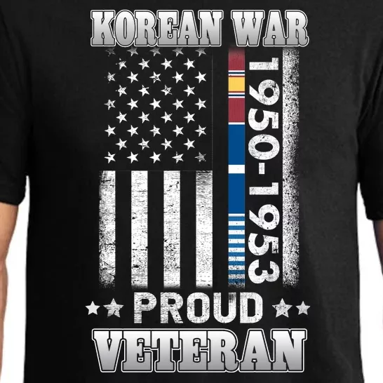 Korean War Proud Veteran For Military American Flag Patriotic Pajama Set