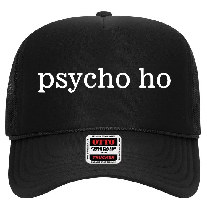 Khadija Wearing Psycho Ho High Crown Mesh Trucker Hat