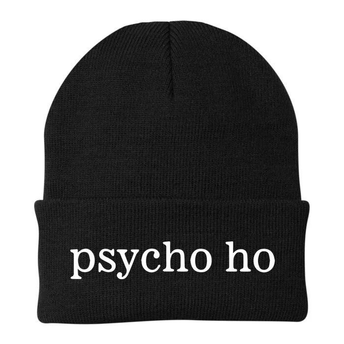 Khadija Wearing Psycho Ho Knit Cap Winter Beanie