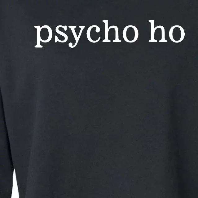 Khadija Wearing Psycho Ho Cropped Pullover Crew