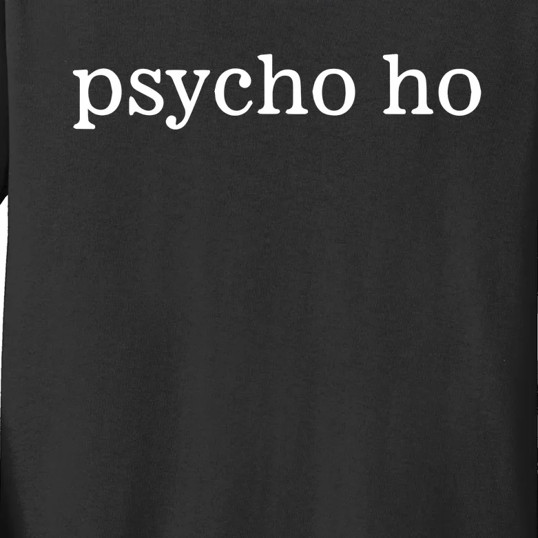 Khadija Wearing Psycho Ho Kids Long Sleeve Shirt