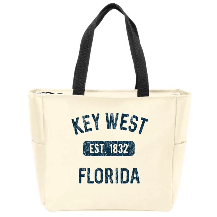 Key West Souvenirs Gift Florida Keys Fl Vintage Zip Tote Bag