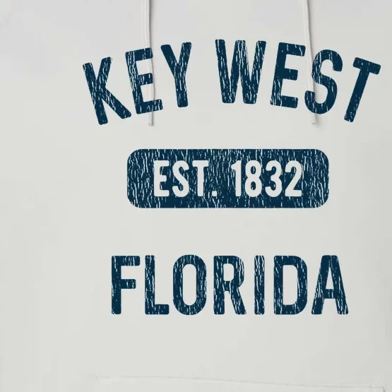 Key West Souvenirs Gift Florida Keys Fl Vintage Performance Fleece Hoodie