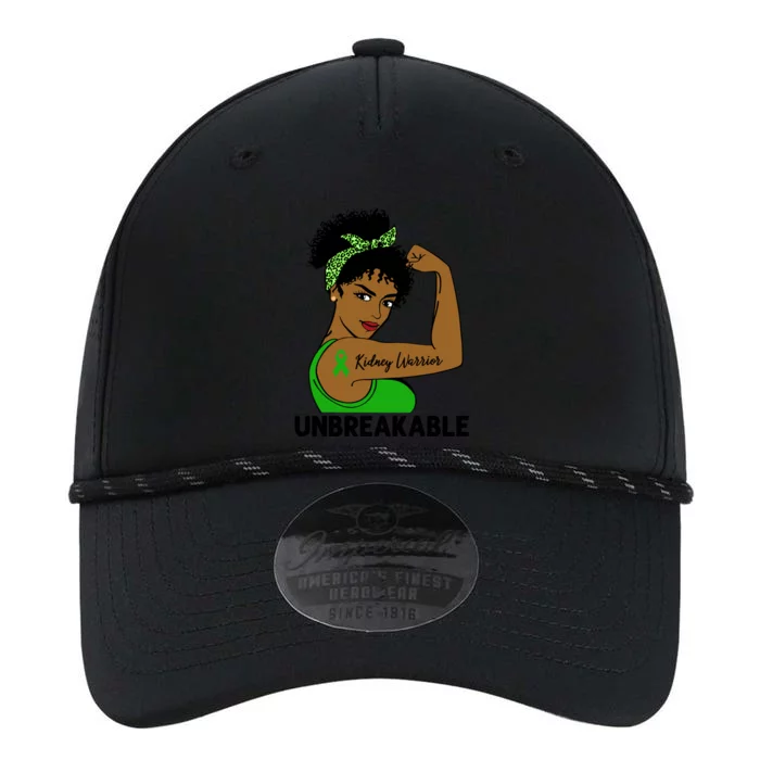 Kidney Warrior Strong Black Unbreakable Awareness Cool Gift Performance The Dyno Cap