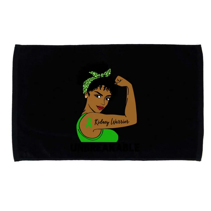 Kidney Warrior Strong Black Unbreakable Awareness Cool Gift Microfiber Hand Towel