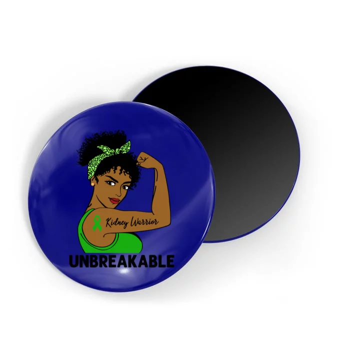 Kidney Warrior Strong Black Unbreakable Awareness Cool Gift Magnet