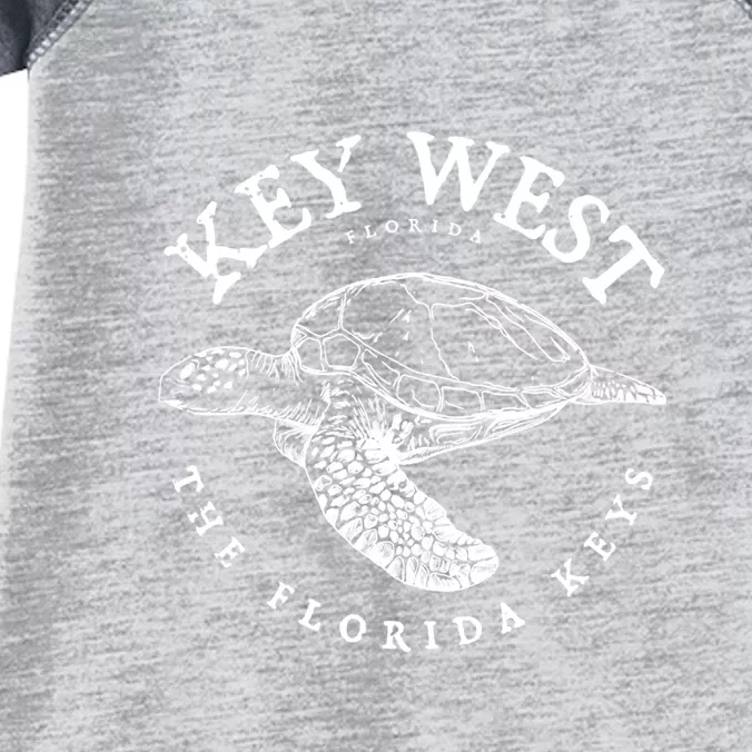 Key West Turtle Florida Keys Scuba Fishing Diving Tee Infant Baby Jersey Bodysuit