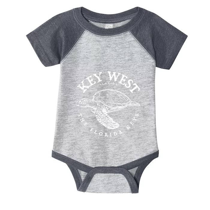 Key West Turtle Florida Keys Scuba Fishing Diving Tee Infant Baby Jersey Bodysuit