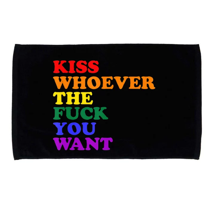 Kiss Whoever The Fuck You Want Lgbt Microfiber Hand Towel