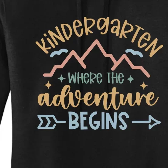 Kindergarten Where The Adventure Begins Women's Pullover Hoodie