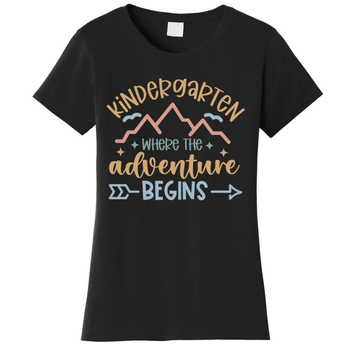 Kindergarten Where The Adventure Begins Women's T-Shirt