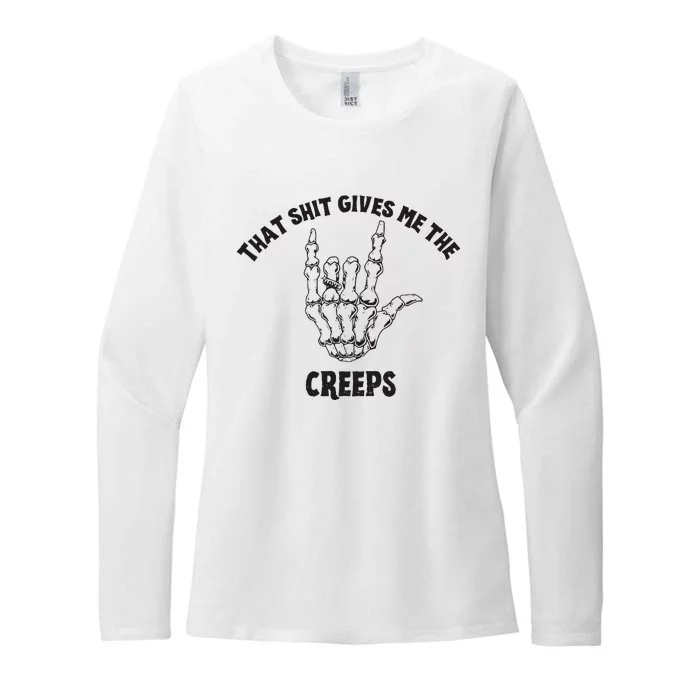 Koe Wetzel That Shit Gives Me The Creeps Womens CVC Long Sleeve Shirt