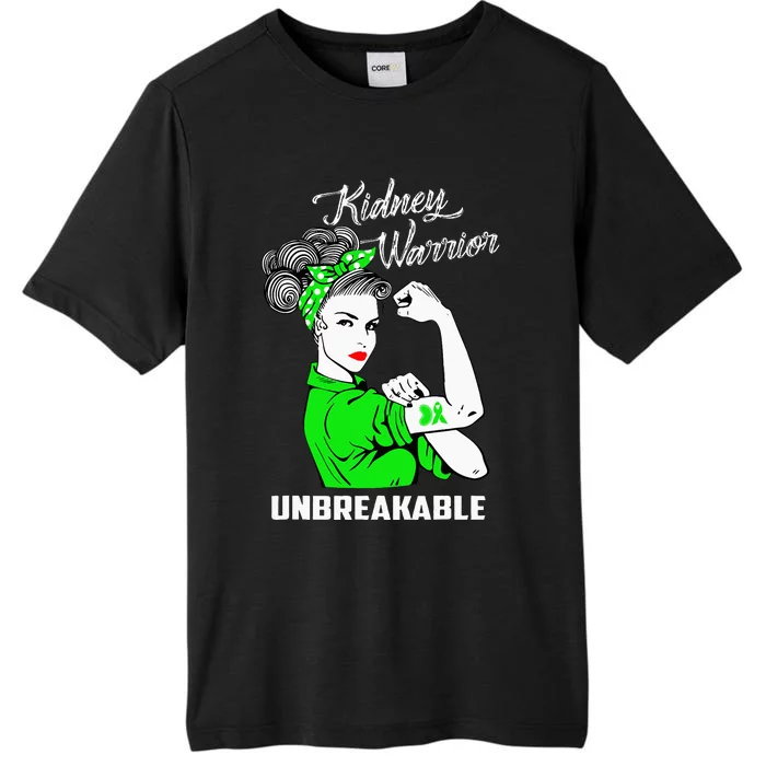 Kidney Warrior Unbreakable Kidney Awareness Gift ChromaSoft Performance T-Shirt