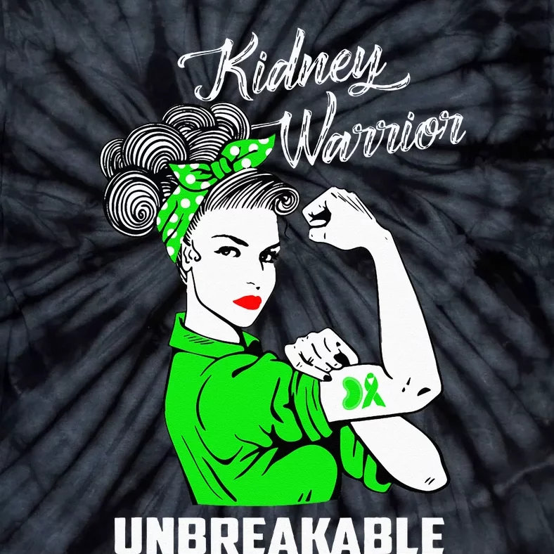 Kidney Warrior Unbreakable Kidney Awareness Gift Tie-Dye T-Shirt