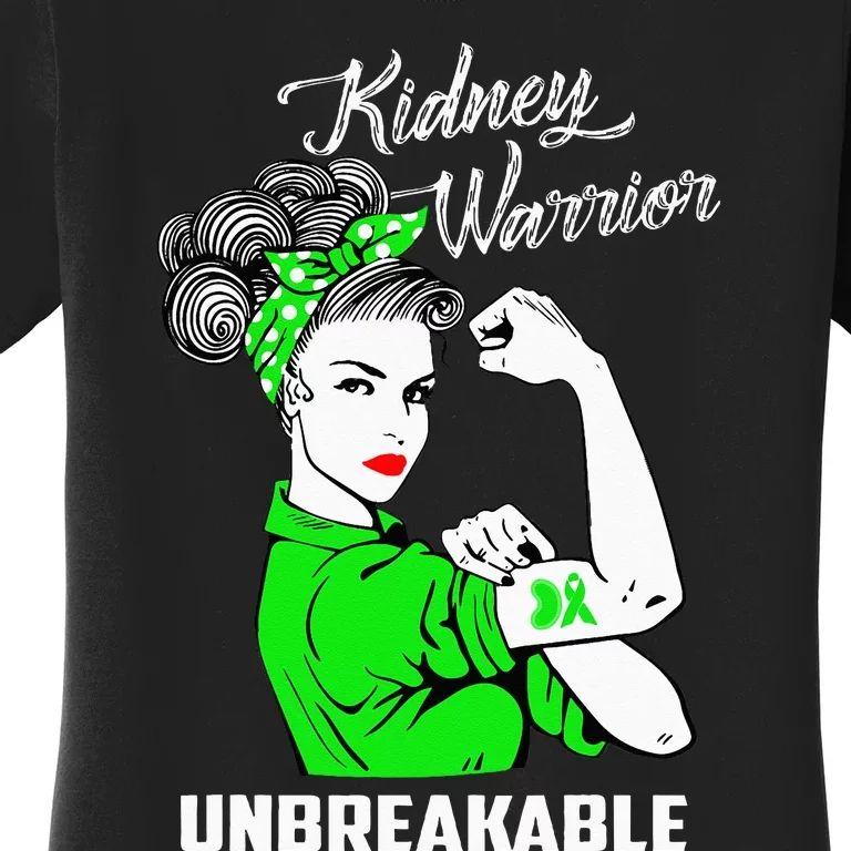 Kidney Warrior Unbreakable Kidney Awareness Gift Women's T-Shirt