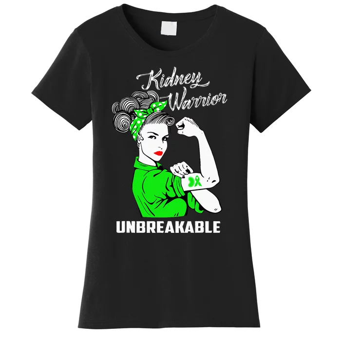 Kidney Warrior Unbreakable Kidney Awareness Gift Women's T-Shirt