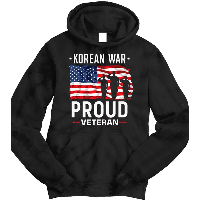 Korean War Veteran Tie Dye Hoodie