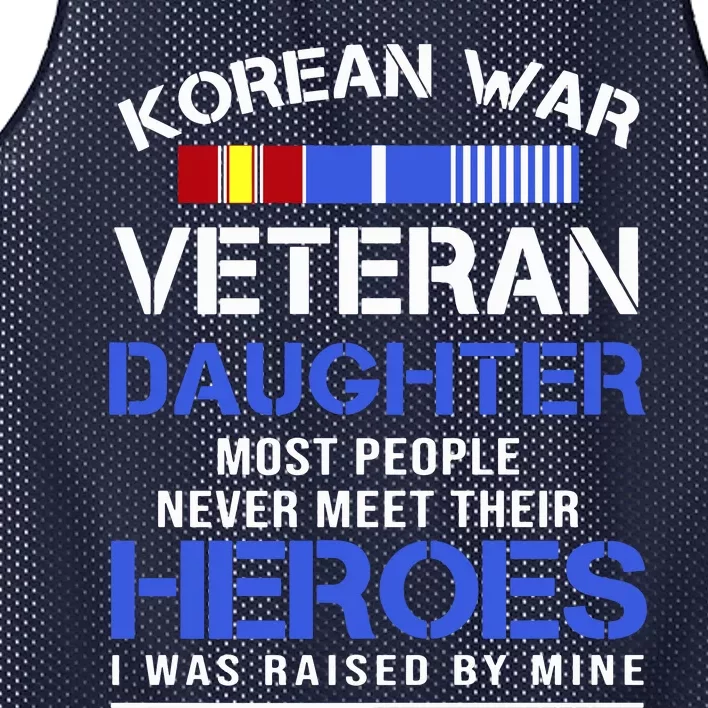 Korean War Veteran Daughter Gift For Daughter Mesh Reversible Basketball Jersey Tank