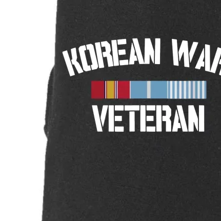 Korean War Veteran Ribbon Pride Doggie 3-End Fleece Hoodie