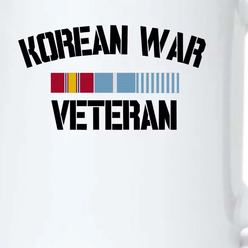 Korean War Veteran Pride Korea Service Ribbon Gift Black Color Changing Mug