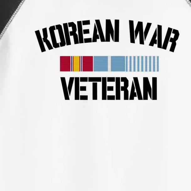 Korean War Veteran Pride Korea Service Ribbon Gift Toddler Fine Jersey T-Shirt