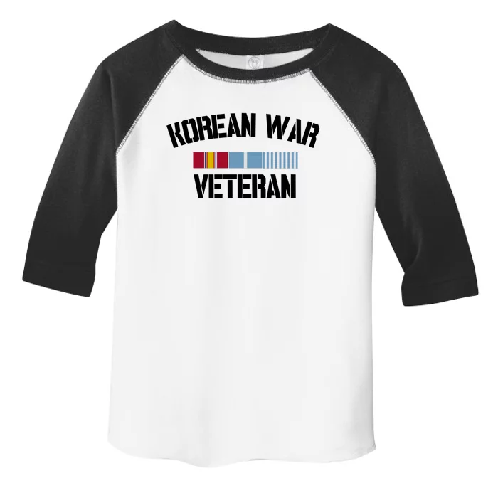 Korean War Veteran Pride Korea Service Ribbon Gift Toddler Fine Jersey T-Shirt