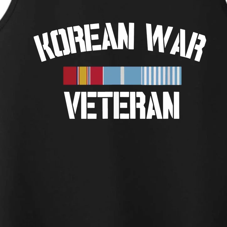 Korean War Veteran Pride Korea Service Ribbon Performance Tank