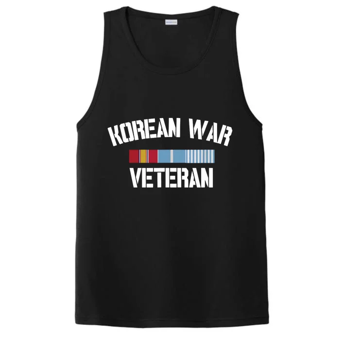 Korean War Veteran Pride Korea Service Ribbon Performance Tank