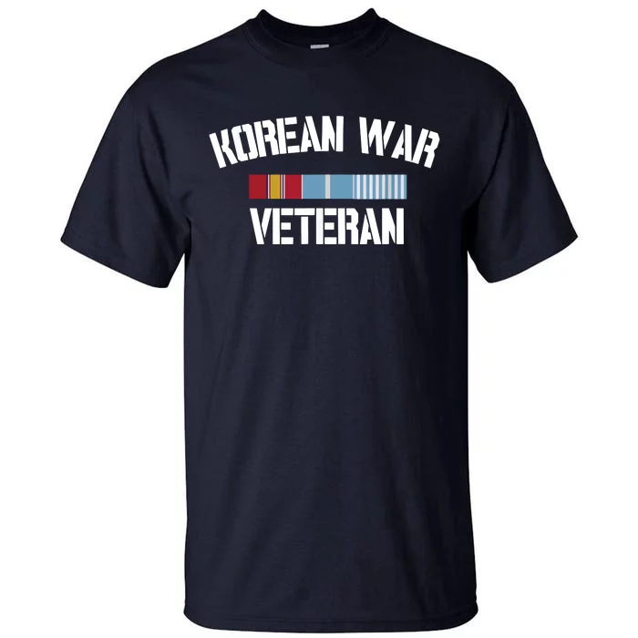 Korean War Veteran Pride Korea Service Ribbon Tall T-Shirt