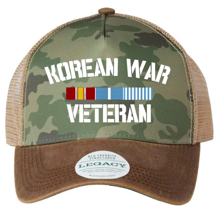 Korean War Veteran Pride Korea Service Ribbon Legacy Tie Dye Trucker Hat