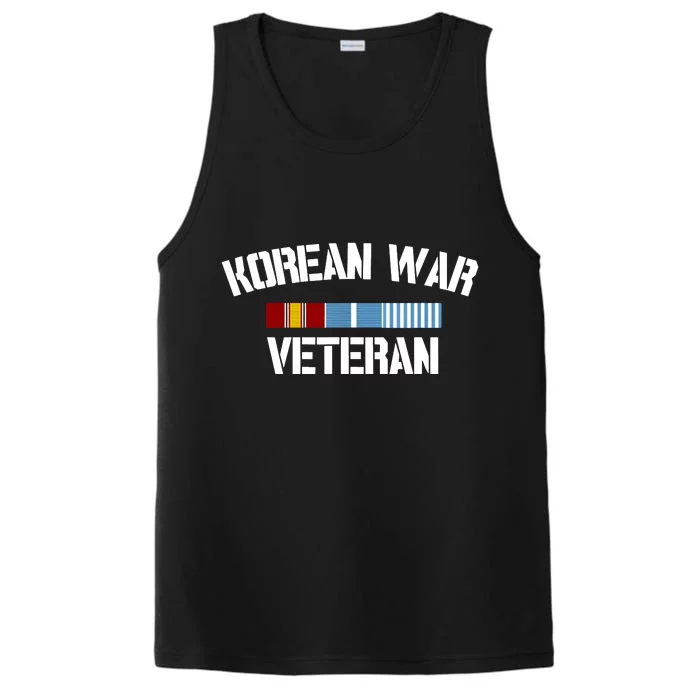 Korean War Veteran Pride Korea Service Ribbon Performance Tank