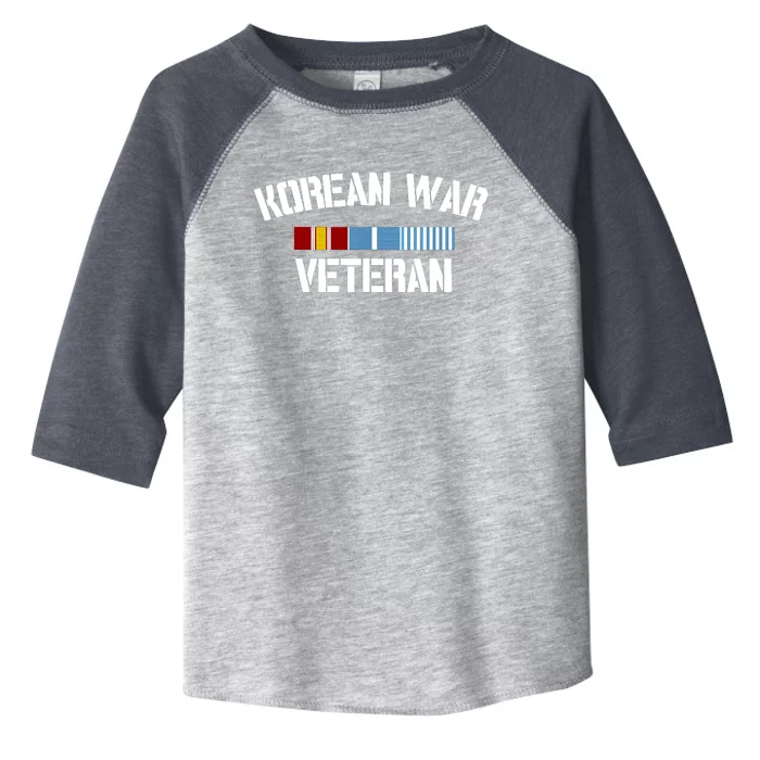 Korean War Veteran Pride Korea Service Ribbon Toddler Fine Jersey T-Shirt