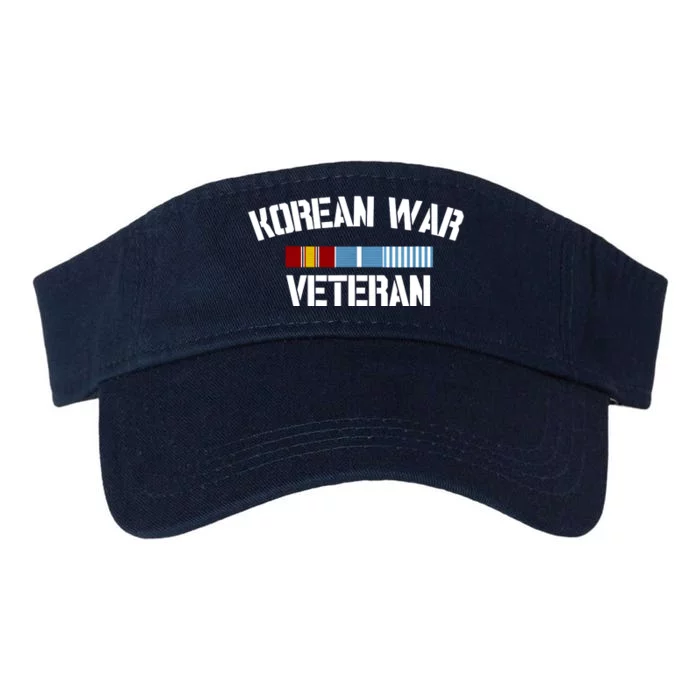 Korean War Veteran Pride Korea Service Ribbon Valucap Bio-Washed Visor