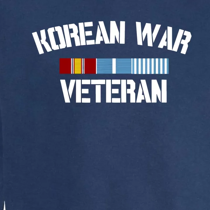 Korean War Veteran Pride Korea Service Ribbon Garment-Dyed Sweatshirt