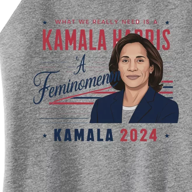 Kamala What We Really Need Is A Feminoon Democratic Cool Gift Women’s Perfect Tri Rocker Tank