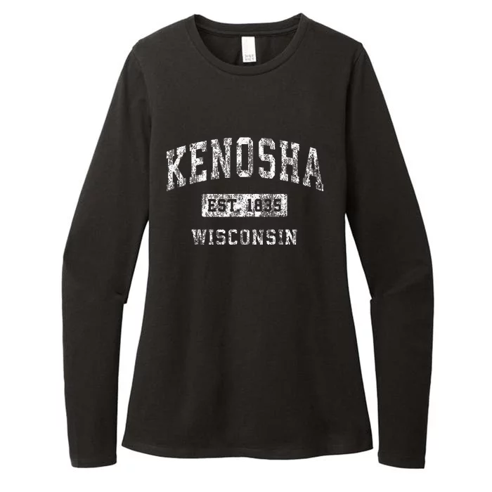 Kenosha Wisconsin Wi Vintage Established Sports Womens CVC Long Sleeve Shirt