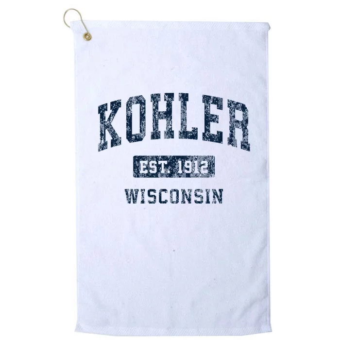 Kohler Wisconsin Wi Vintage Athletic Sports Design Platinum Collection Golf Towel