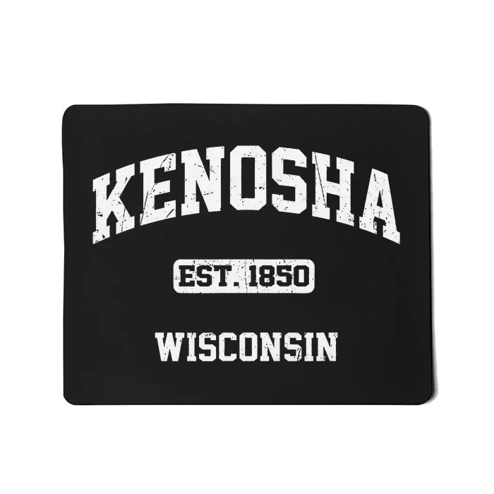 Kenosha Wisconsin WI vintage State Athletic style Mousepad