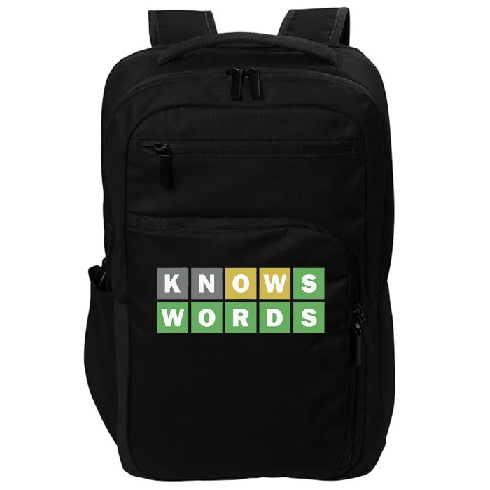 Knows Words Word Guessing Game Guess The Word Game Impact Tech Backpack