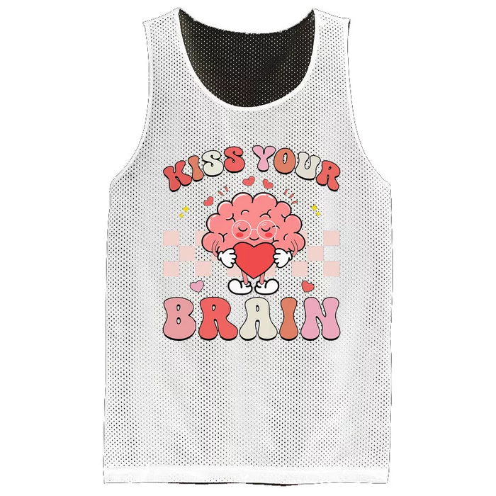 Kiss Your Brain Sped Teacher Appreciation Mesh Reversible Basketball Jersey Tank