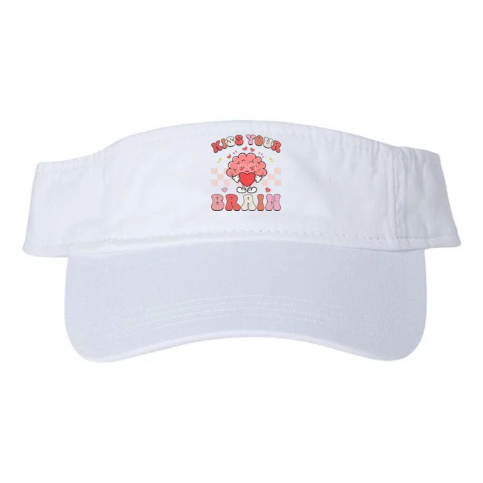 Kiss Your Brain Sped Teacher Appreciation Valucap Bio-Washed Visor