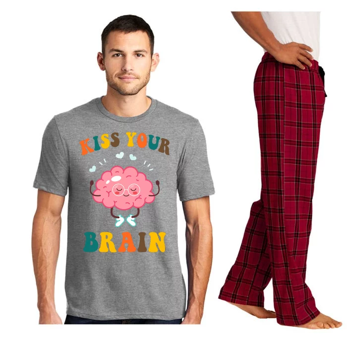 Kiss Your Brain Cute Funny Pajama Set