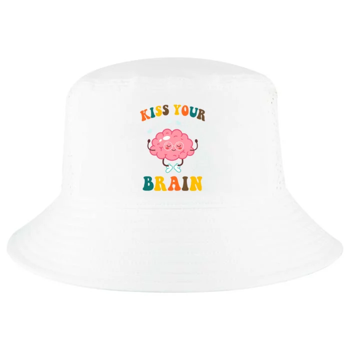 Kiss Your Brain Cute Funny Cool Comfort Performance Bucket Hat