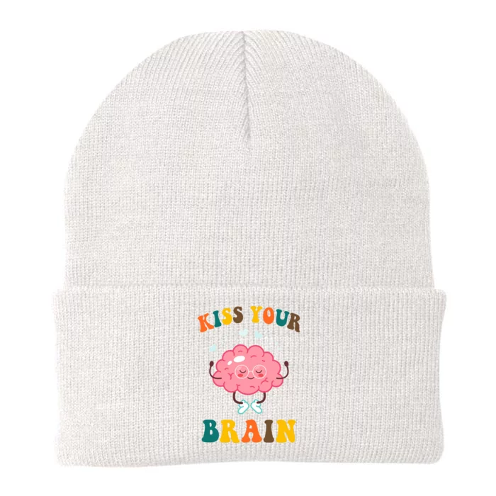 Kiss Your Brain Cute Funny Knit Cap Winter Beanie