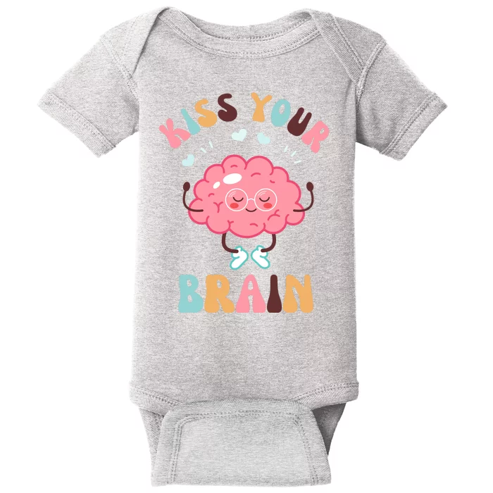 Kiss Your Brain Mental Health Brain Baby Bodysuit